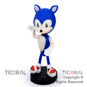 ADORNO SONIC HEDGEHOG (ERIZO) A. PORCELANA FRIA x 1